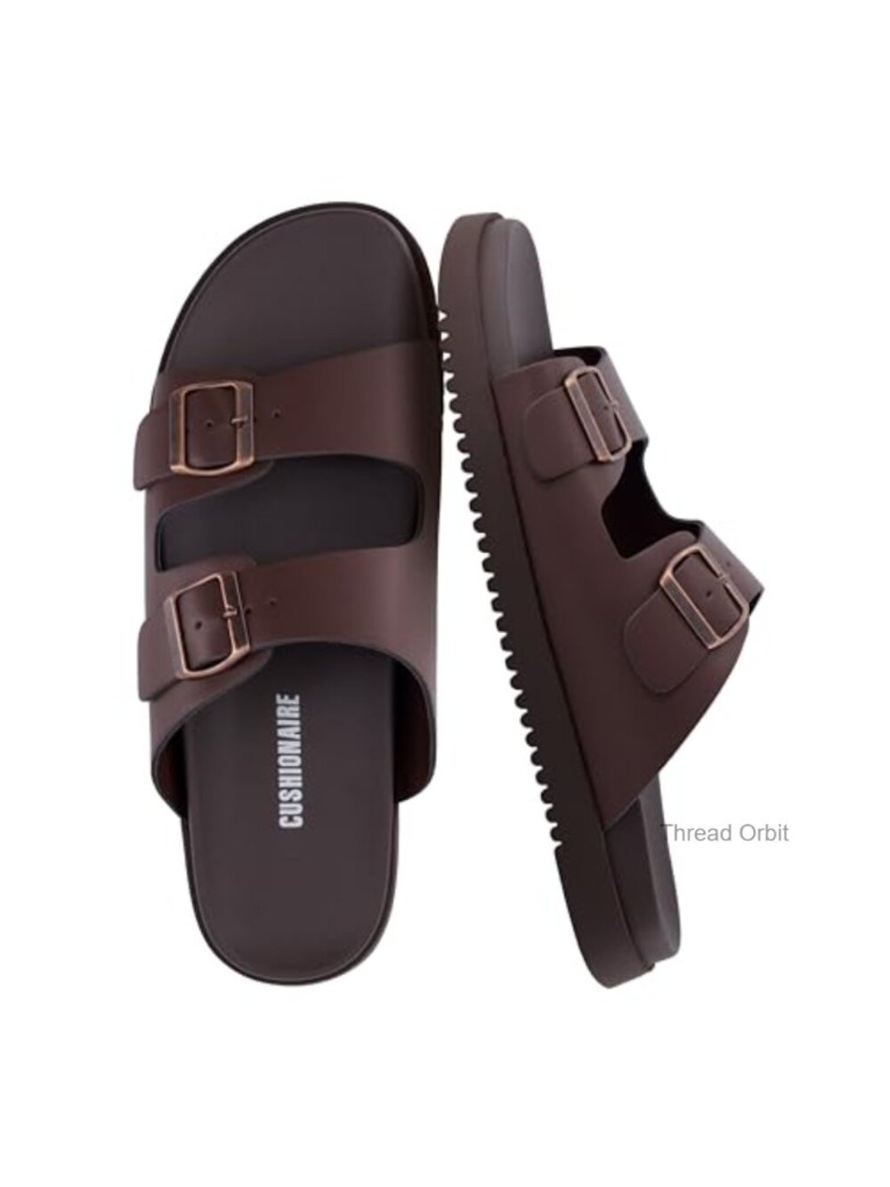 Slip On Slides Adjustable Straps Cushioned Footbed Ridged Grip Outsole